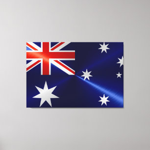 Impressão Em Tela Bandeira de Austrália