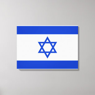 Impressão Em Tela Bandeira de Israel
