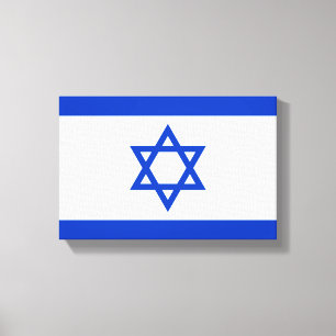 Impressão Em Tela Bandeira de Israel