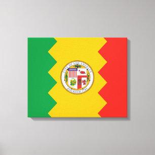 Impressão Em Tela Bandeira de Los Angeles (Califórnia, EUA)
