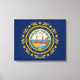 Impressão Em Tela Bandeira de New Hampshire