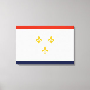 Impressão Em Tela Bandeira de Nova Orleans (Louisiana, EUA)