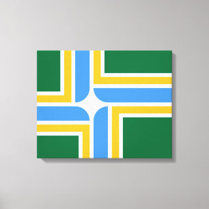 Impressão Em Tela Bandeira de Portland (Oregon)