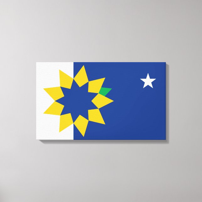 Impressão Em Tela Bandeira de Topeka (Kansas) (Frente)