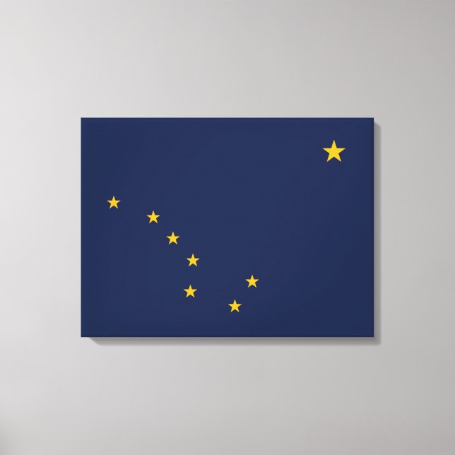 Impressão Em Tela Bandeira do Alasca (Frente)
