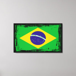 Impressão Em Tela Bandeira do Brasil