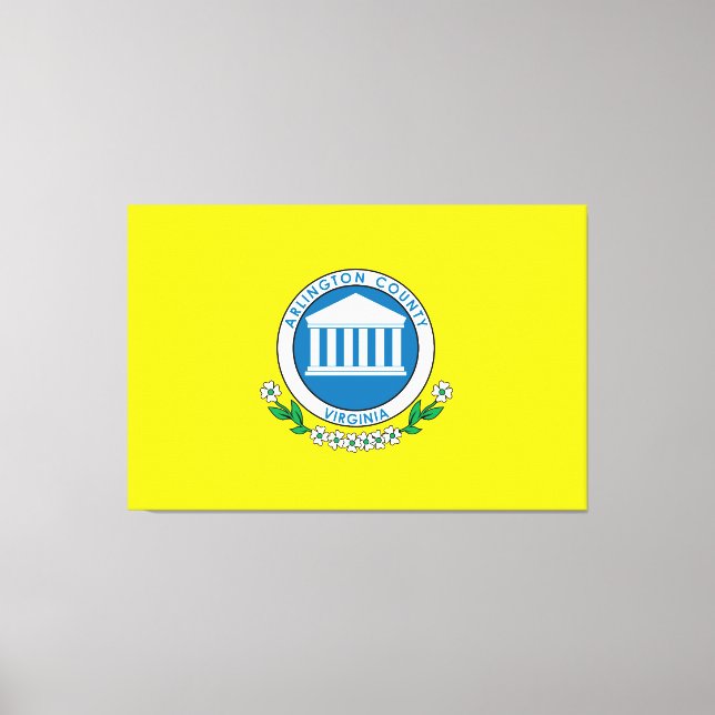 Impressão Em Tela Bandeira do Condado de Arlington (Frente)