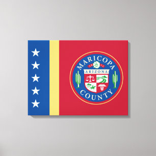 Impressão Em Tela Bandeira do condado de Maricopa (Arizona)