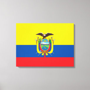 Impressão Em Tela Bandeira do Equador