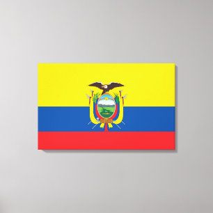 Impressão Em Tela Bandeira do Equador