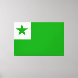 Impressão Em Tela Bandeira do Esperanto