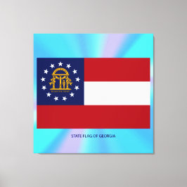 Impressão Em Tela Bandeira do Estado da Geórgia