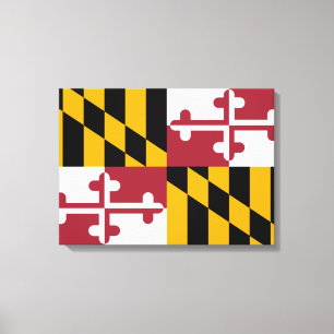 Impressão Em Tela Bandeira do Estado de Maryland