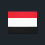 Impressão Em Tela Bandeira do Iémen<br><div class="desc">Esta design apresenta a bandeira nacional do Iémen (oficialmente conhecida como a República do Iémen), que é um país no extremo sul da Península Arábica na Ásia Ocidental. O Iémen é confinado pela Arábia Saudita ao norte, o Mar Vermelho ao oeste, o Golfo de Aden e o Canal Guardafui ao...</div>
