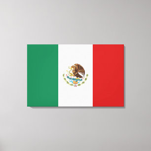 Impressão Em Tela Bandeira do México