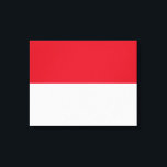 Impressão Em Tela Bandeira do Mônaco<br><div class="desc">Este design apresenta a bandeira nacional do Mônaco (oficialmente o Principado do Mônaco), que é um estado-cidade soberano, um país e um microestado na Riviera Francesa na Europa Ocidental. É delimitada pela França a norte, leste e oeste e pelo Mar Mediterrâneo a sul. O princípio é amplamente reconhecido por ser...</div>