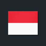 Impressão Em Tela Bandeira do Mônaco<br><div class="desc">Este design apresenta a bandeira nacional do Mônaco (oficialmente o Principado do Mônaco), que é um estado-cidade soberano, um país e um microestado na Riviera Francesa na Europa Ocidental. É delimitada pela França a norte, leste e oeste e pelo Mar Mediterrâneo a sul. O princípio é amplamente reconhecido por ser...</div>