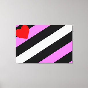 Impressão Em Tela Bandeira do Orgulho de Rapariga de Couro