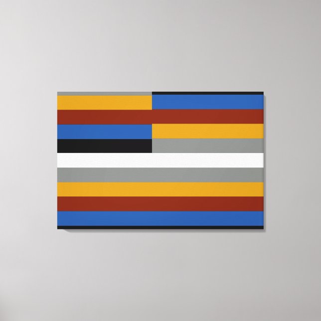 Impressão Em Tela Bandeira do Orgulho Freak (Frente)