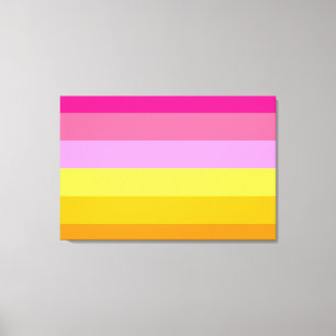 Impressão Em Tela Bandeira do Orgulho Lésbico (Dawn)