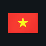 Impressão Em Tela Bandeira do Vietname<br><div class="desc">Essa design apresenta a bandeira nacional do Vietnã (oficialmente conhecida como República Socialista do Vietnã), que é um país do Sudeste Asiático. É o país mais oriental da Península Indochinesa. O Vietname tem fronteiras terrestres com a China a norte; e o Laos e o Camboja a oeste. O Vietname tem...</div>