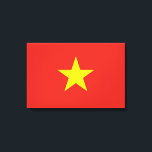 Impressão Em Tela Bandeira do Vietname<br><div class="desc">Essa design apresenta a bandeira nacional do Vietnã (oficialmente conhecida como República Socialista do Vietnã), que é um país do Sudeste Asiático. É o país mais oriental da Península Indochinesa. O Vietname tem fronteiras terrestres com a China a norte; e o Laos e o Camboja a oeste. O Vietname tem...</div>