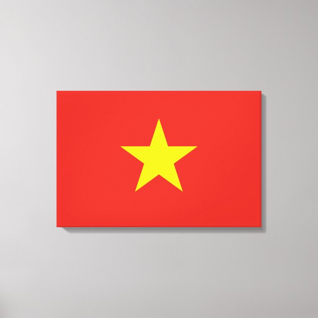 Impressão Em Tela Bandeira do Vietname (Frente)