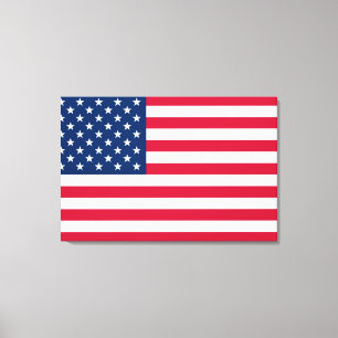 Impressão Em Tela Bandeira dos EUA - Estados Unidos da América - Pa