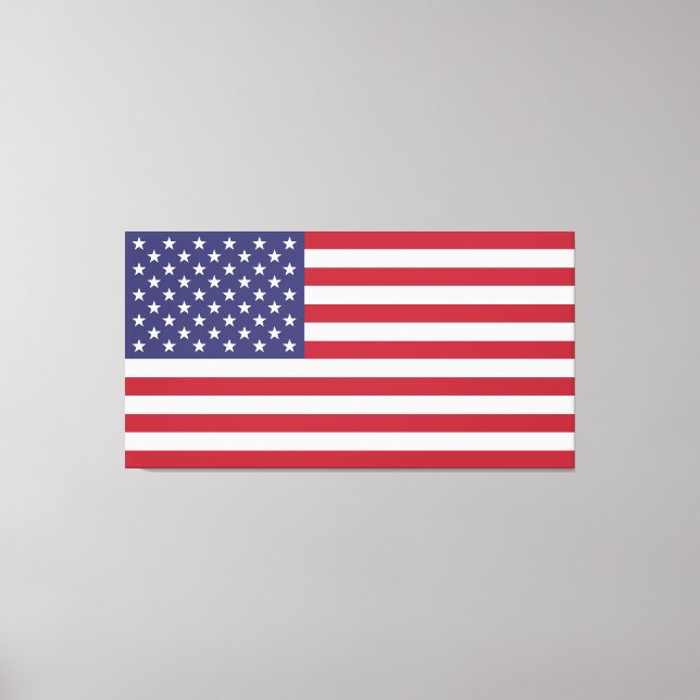 Impressão Em Tela Bandeira dos Grandes Estados Unidos da América (Frente)