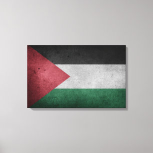 Impressão Em Tela Bandeira em dificuldades da Palestina