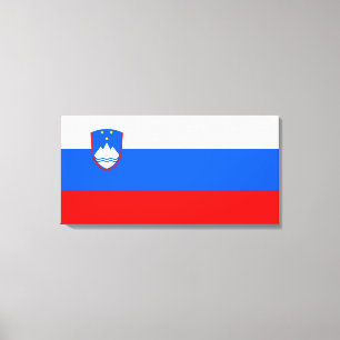 Impressão Em Tela Bandeira eslovena