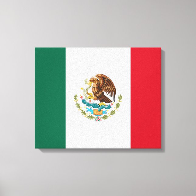 Impressão Em Tela Bandeira mexicana (Frente)