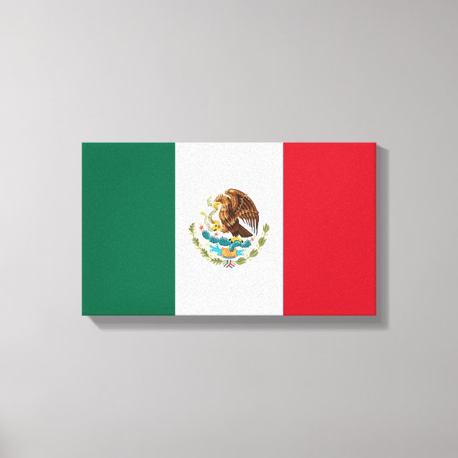 Impressão Em Tela Bandeira mexicana (Frente)