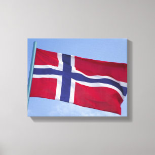 Impressão Em Tela Bandeira norueguesa RF)