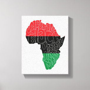 Impressão Em Tela Bandeira Pan-Africana Design