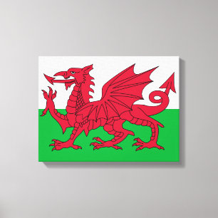 Impressão Em Tela Bandeira Welsh