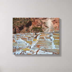 Impressão Em Tela Bandejas de sal de Maras, Peru