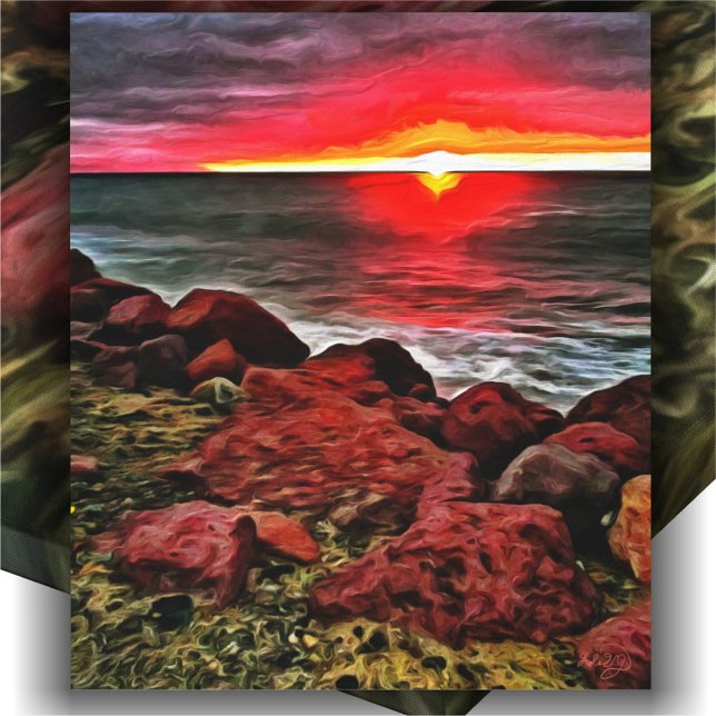 Impressão Em Tela Bandera Rocky Sunset 914 Art (Criador carregado)