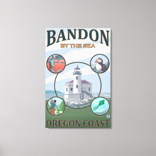 Impressão Em Tela Bandon, poster de viagens de OregonScenic