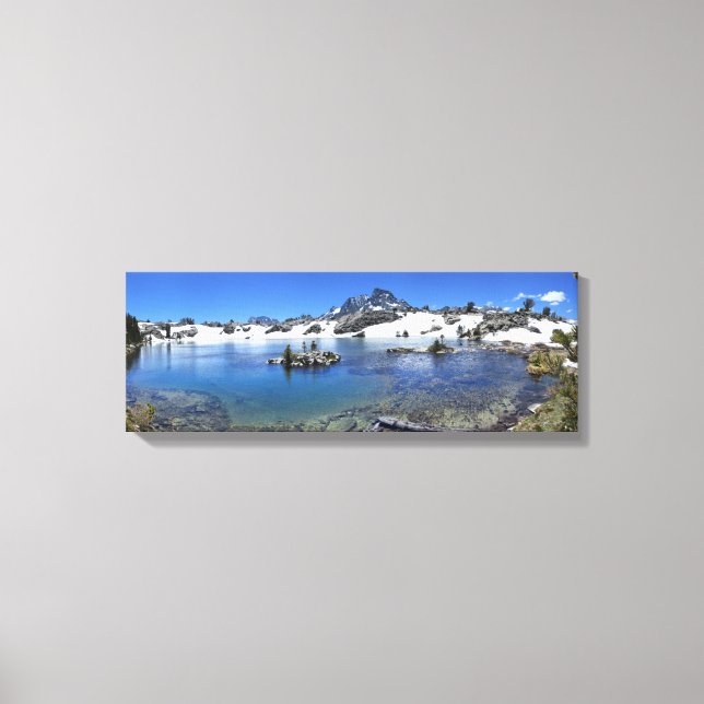 Impressão Em Tela Banner Peak e um Mountain Lake - Sierra Nevada (Frente)
