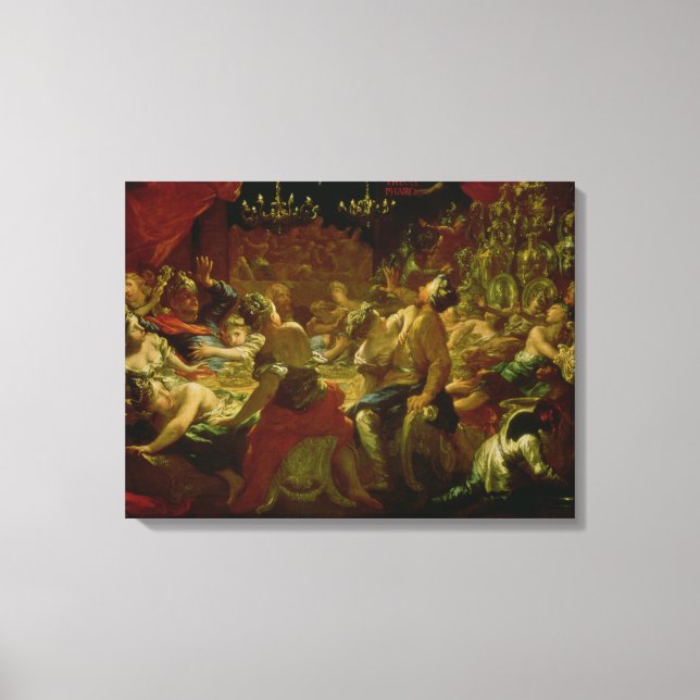 Impressão Em Tela Banquete de Belshazzar (Frente)