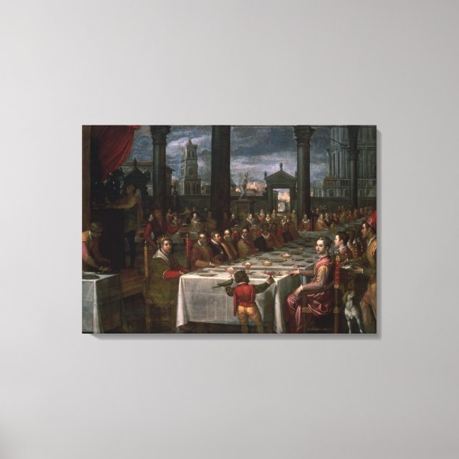 Impressão Em Tela Banquete de casamento (Frente)