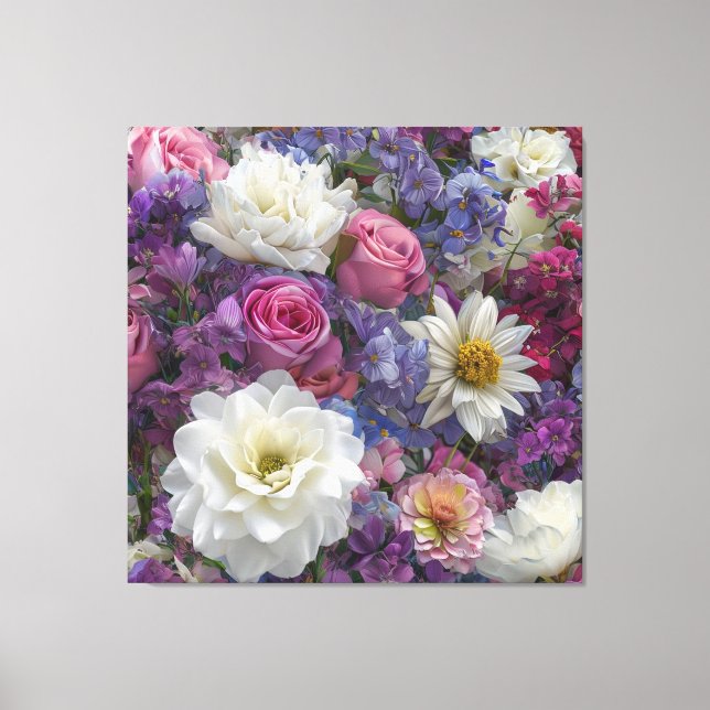 Impressão Em Tela Banquete de flores (Frente)