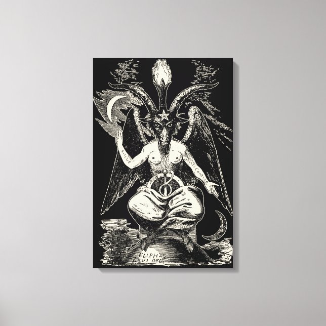 Impressão Em Tela Baphomet (Frente)