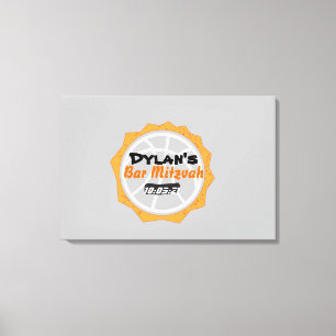 Impressão Em Tela Bar de basquete Mitzvah - Sinal de memória Consel