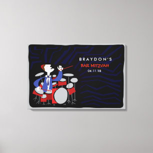 Impressão Em Tela Bar Mitzvah Mitzvah Conselho de Entrada