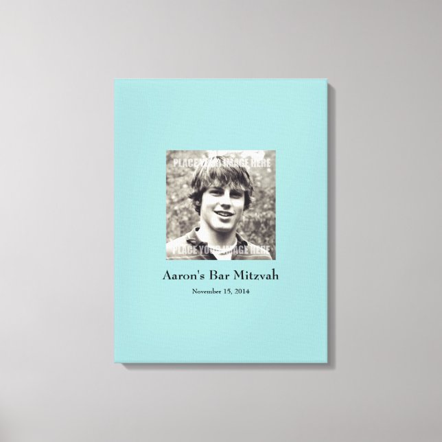 Impressão Em Tela Bar Mitzvah - Sign In Party Conselho (Frente)