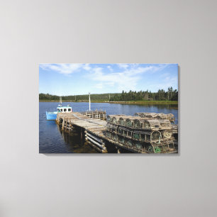 Impressão Em Tela Barco de Lagostas, Mushaboom, Nova Scotia, Canadá