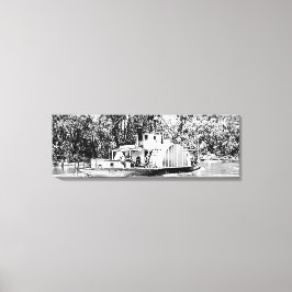 Impressão Em Tela Barco de Paddle no rio Murray Victoria