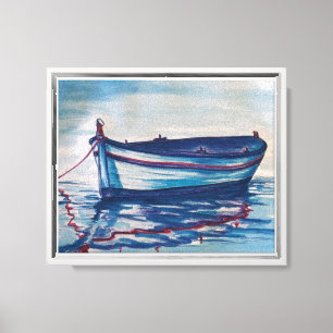 Impressão Em Tela Barco de Pesca Grego nº 3 - Arte de Parede Impress